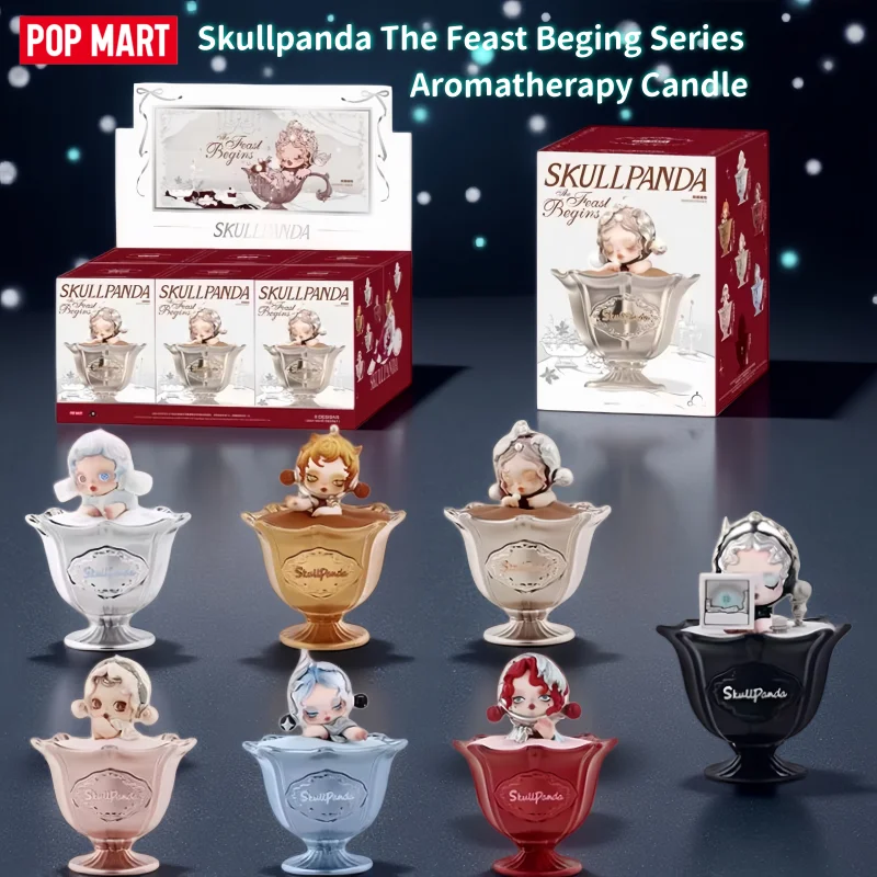 

Skullpanda The Feast Beging Series POPMART Genuine Blind Box Anime Aromatherapy Candle Decoration Gifts Trendy Collectible Toy