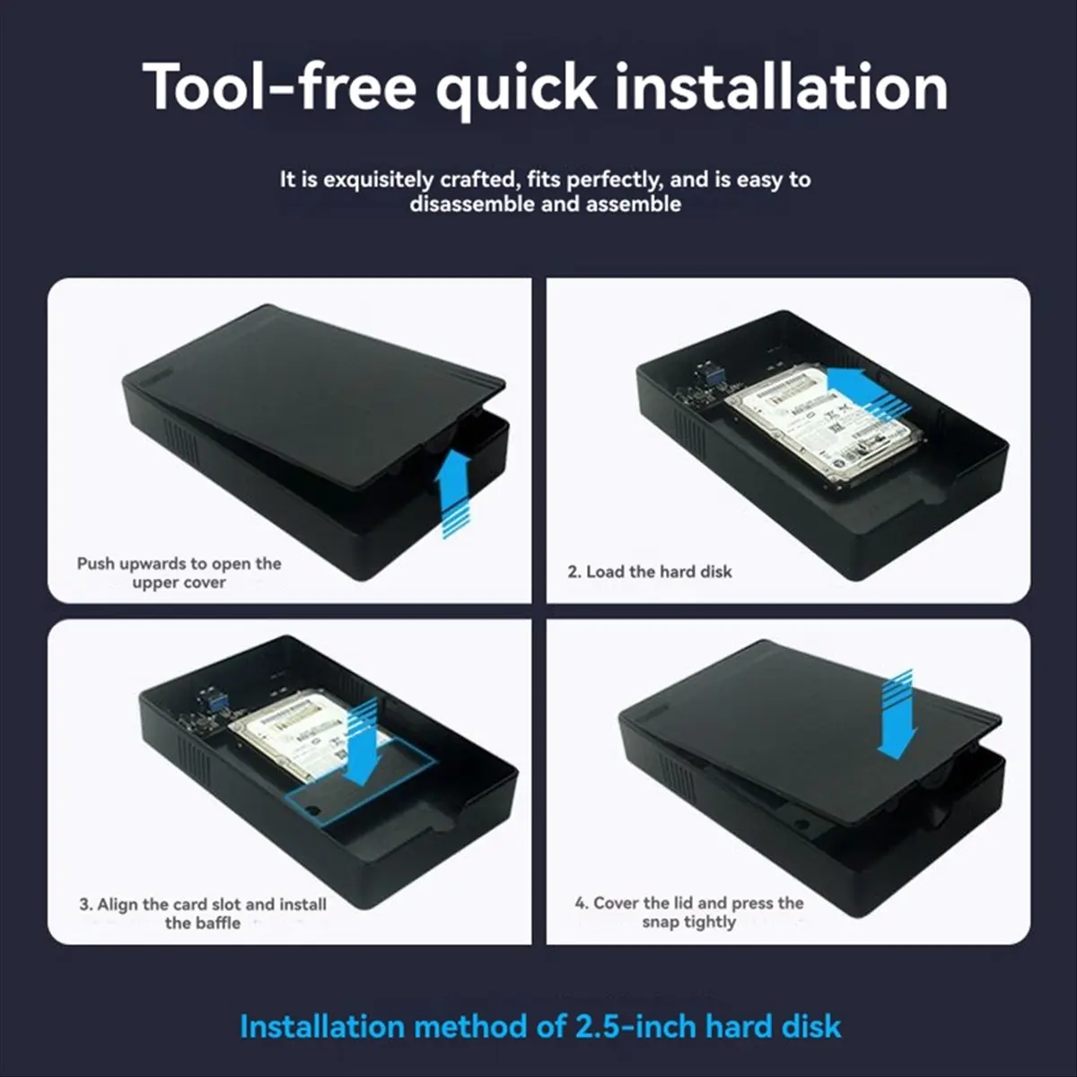 【a60i】-35インチhddケース-sata-to-usb-30アダプター-外付けハードドライブ-usプラグ