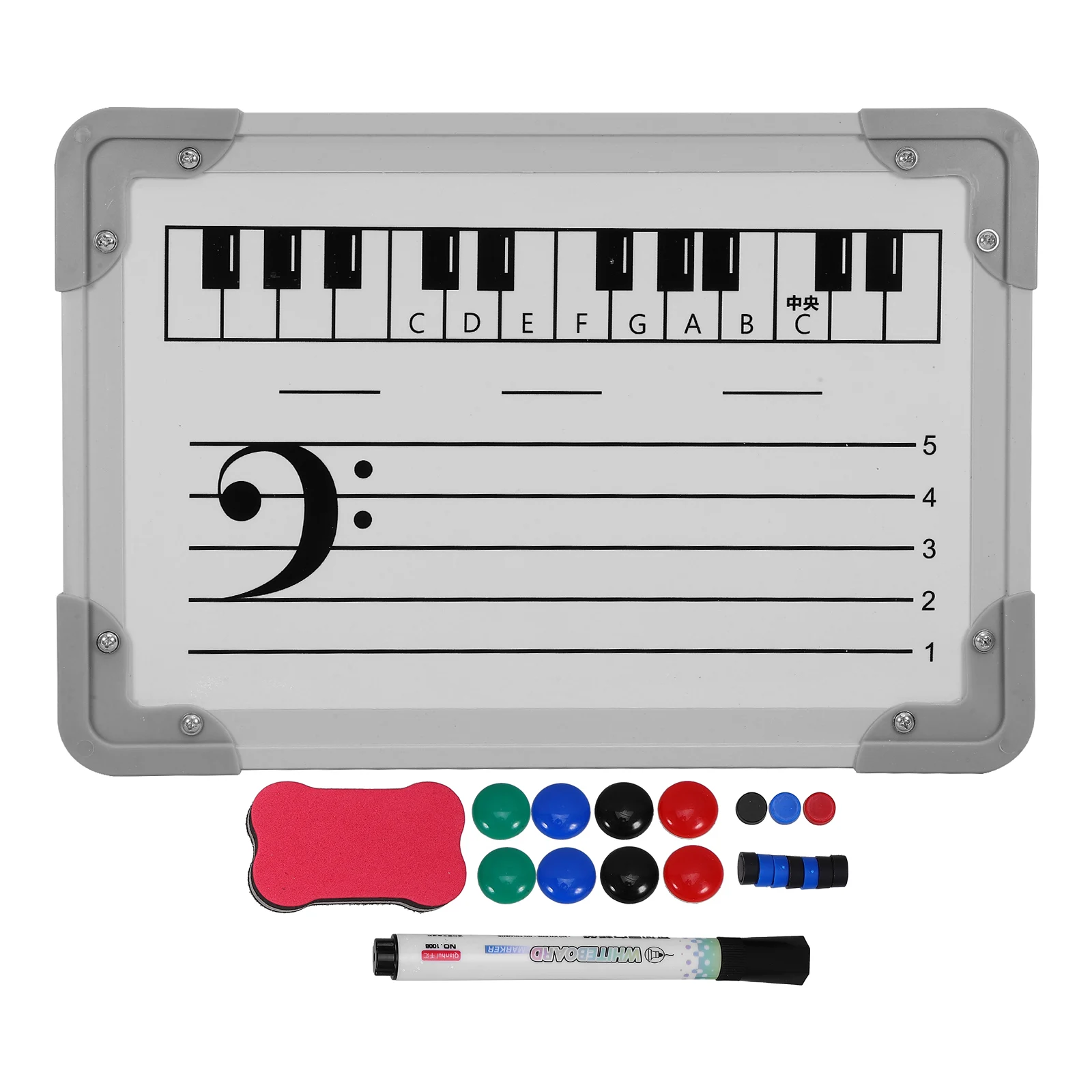 

1 set 1 Set Music Staff Whiteboard Dry Erase Board For Teaching Tools Classroom Supplies Staff Notation Board