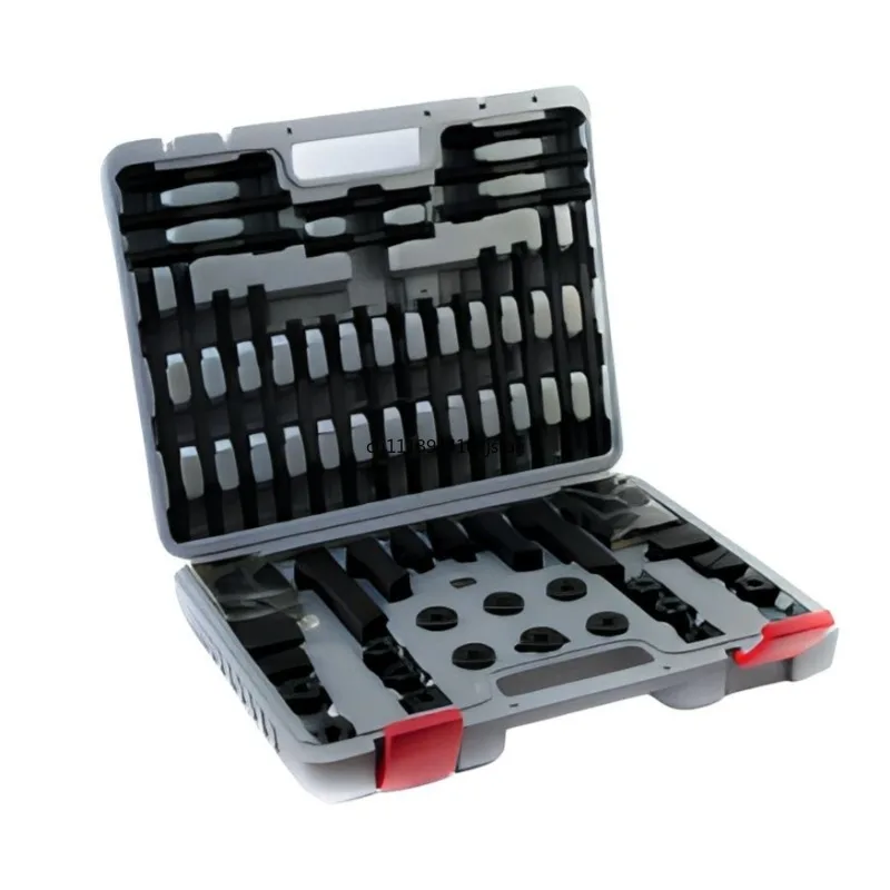 For BORUI 58‑Pc T‑Slot Clamping Kit Set M8‑M18 Rust‑Proof Large Clamping Force Step Blocks Studs Nuts Workholding Fixture