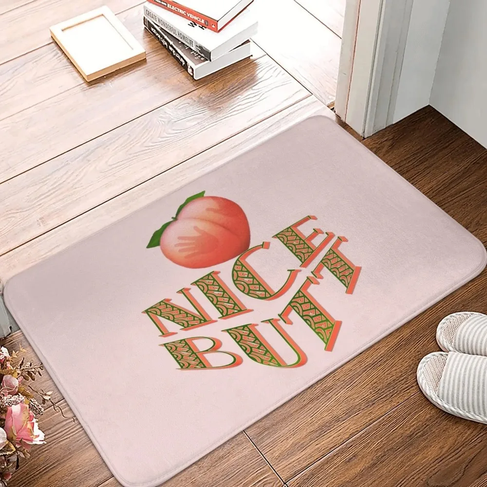 Fun Text NICE BUTT Door Mat Anti Slip and Easy To Clean Suitable for Home Use As A Bedroom Bathroom Door Mat  Welcome Mat Rugs