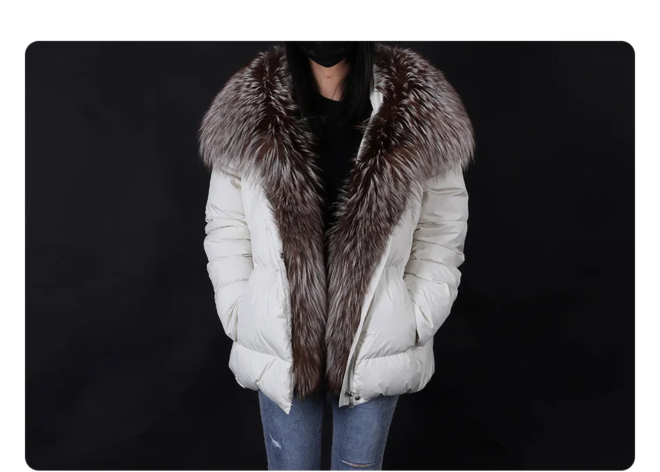 2026 MAOMAOKONG White Duck Down Jacket Winter Women