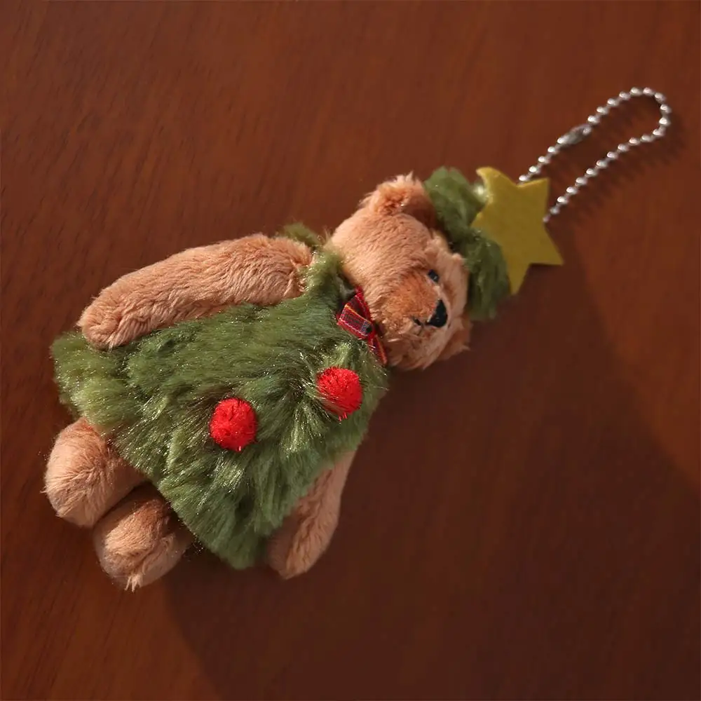 

Подарки, мультяшный рождественский медведь, милые куклы в форме медведя со звездой, прочные рождественские мягкие игрушки, праздничное украшение