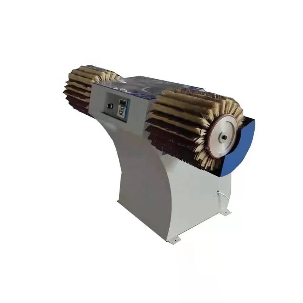 Small manual 2 double head brush roller sander woodworking drum polishing machine wooden door grinding and polishing machine