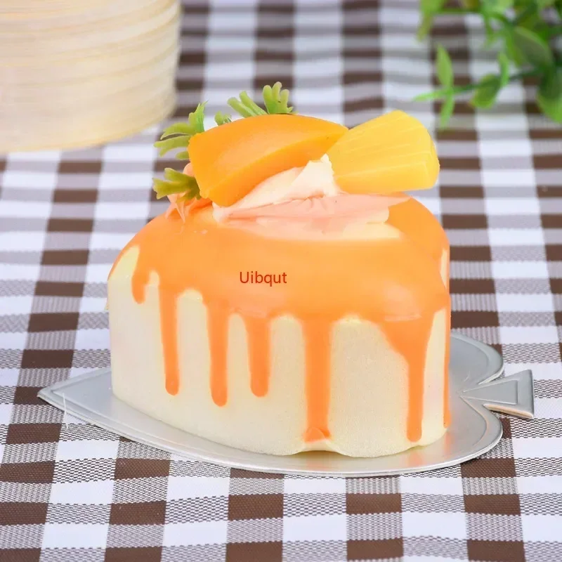 100pcs /set Golden silver Mousse Mat Bottom Foam Cake Base Paper Boards Board Shape Dessert Tray Christmas Cake Decoration Tools