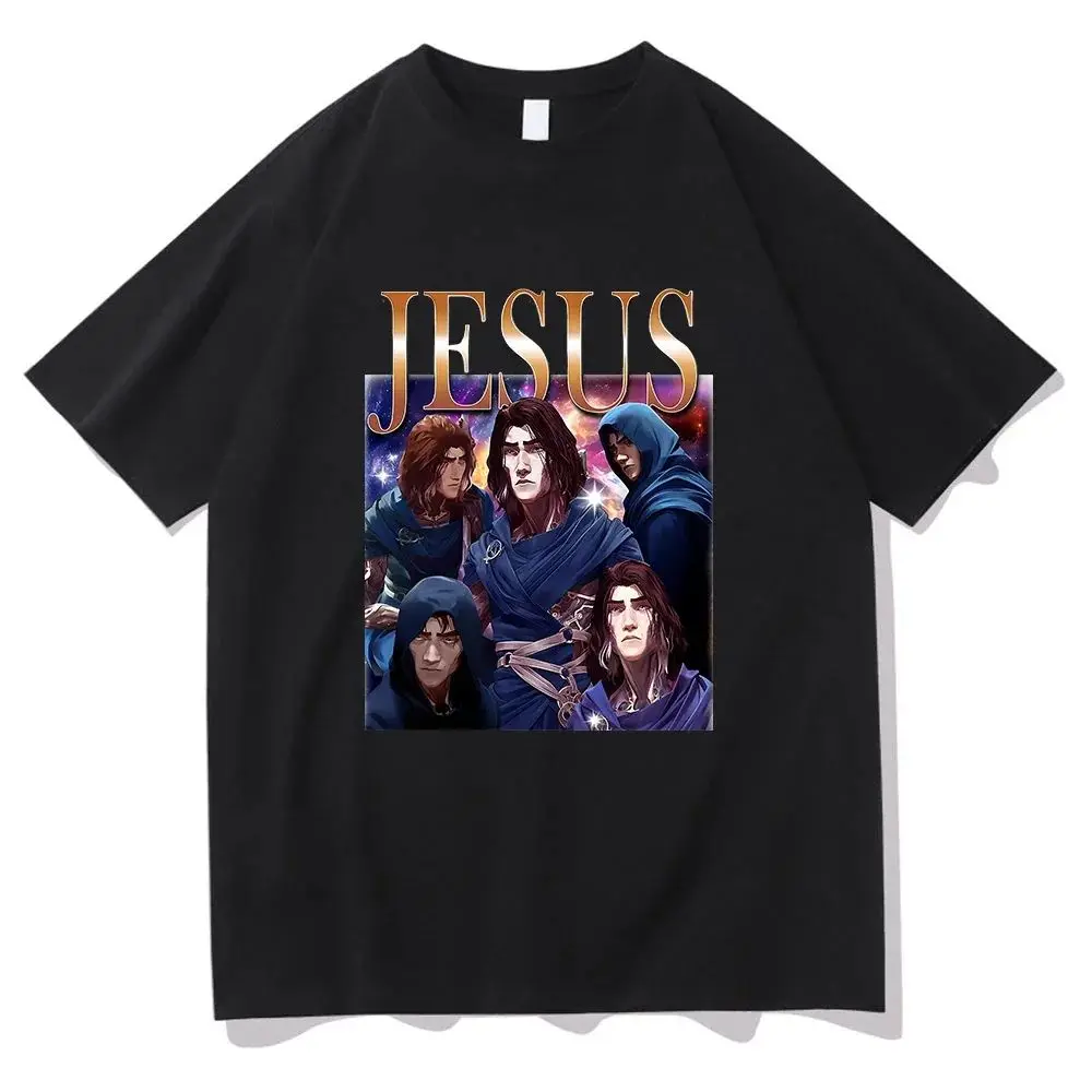 

Vintage Anime Women's T-irt Viktor Jesus Arcane ort Sve Classic Sle Comfortable Fit for All Seasons