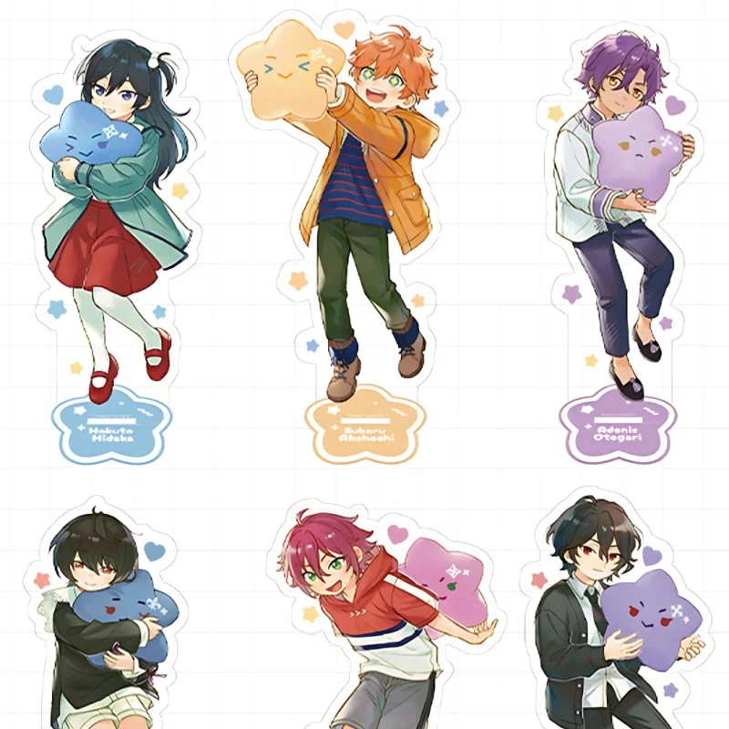 Llavero de anime de pie Ensemble Stars ‌ Sakuma Ritsu-Llavero para hombre y mujer, figura Kawaii de dibujos animados, llavero acrílico, colgante, regalo
