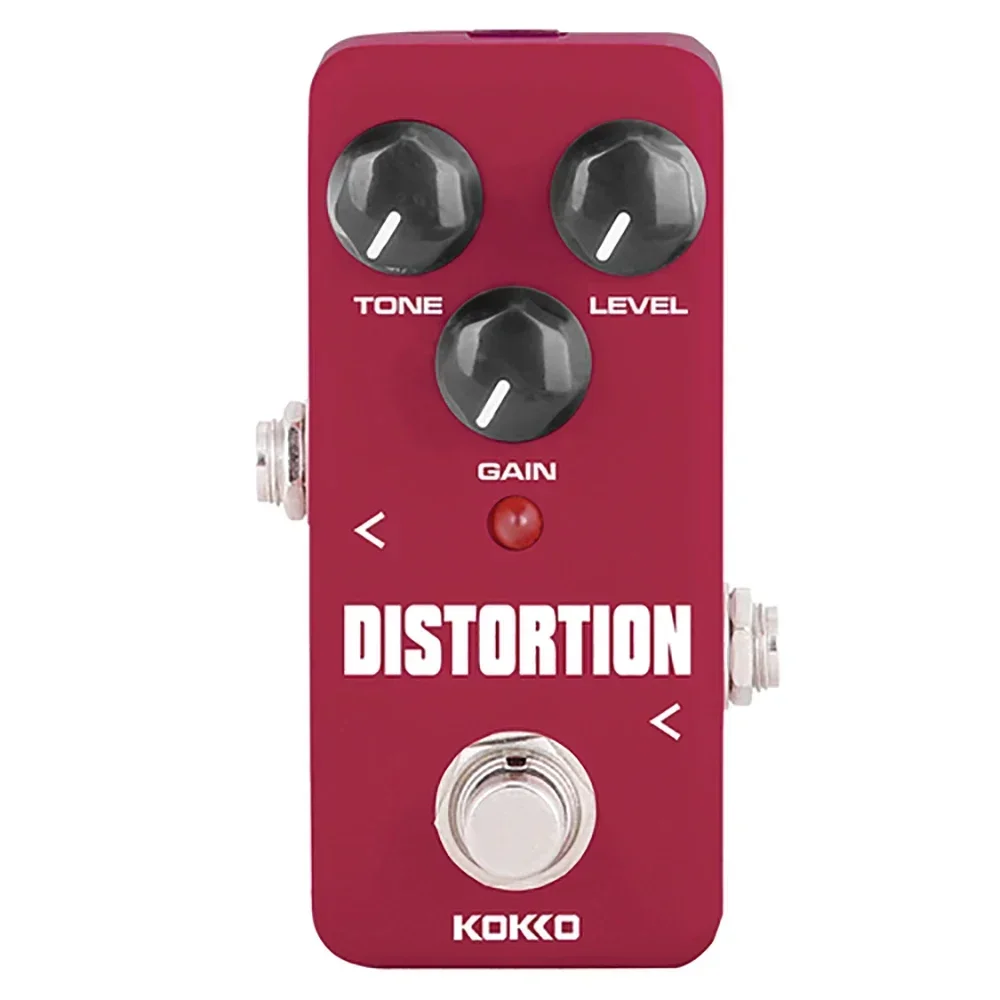 

KOKKO Distortion Guitar Effect Pedal Two-stage Distortion Connection Electric Guitar Pedal True Bypass Guitar Parts Accessories