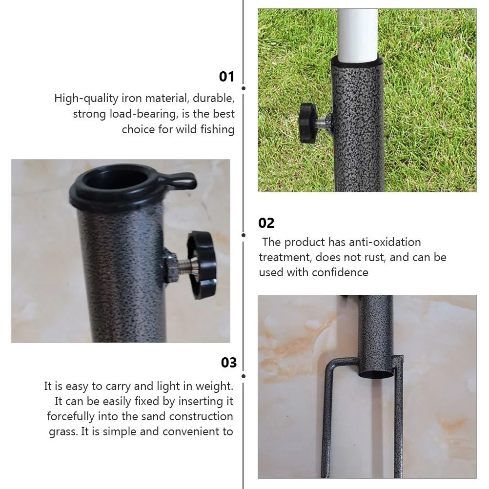 Parasol Insert Umbrella Sand Grass Auger Holder Patio Base Stand Base Para Sombrilla De Patio Anchor