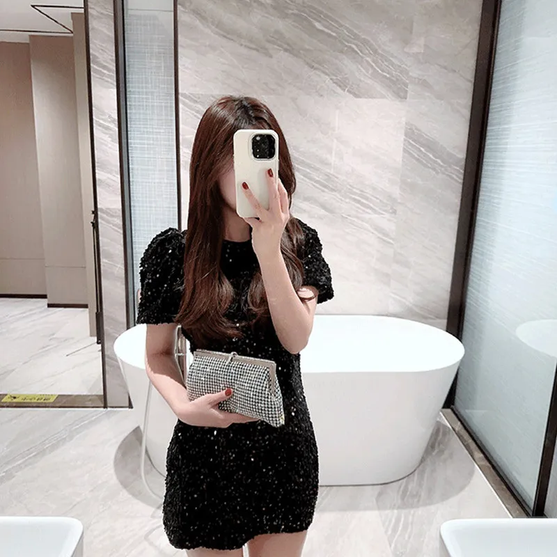 Fashion Luxury Designer Evening Clutch Bag Rhinestones silver Shiny Crystal Wedding Purses and Shoulder Bag Handbags