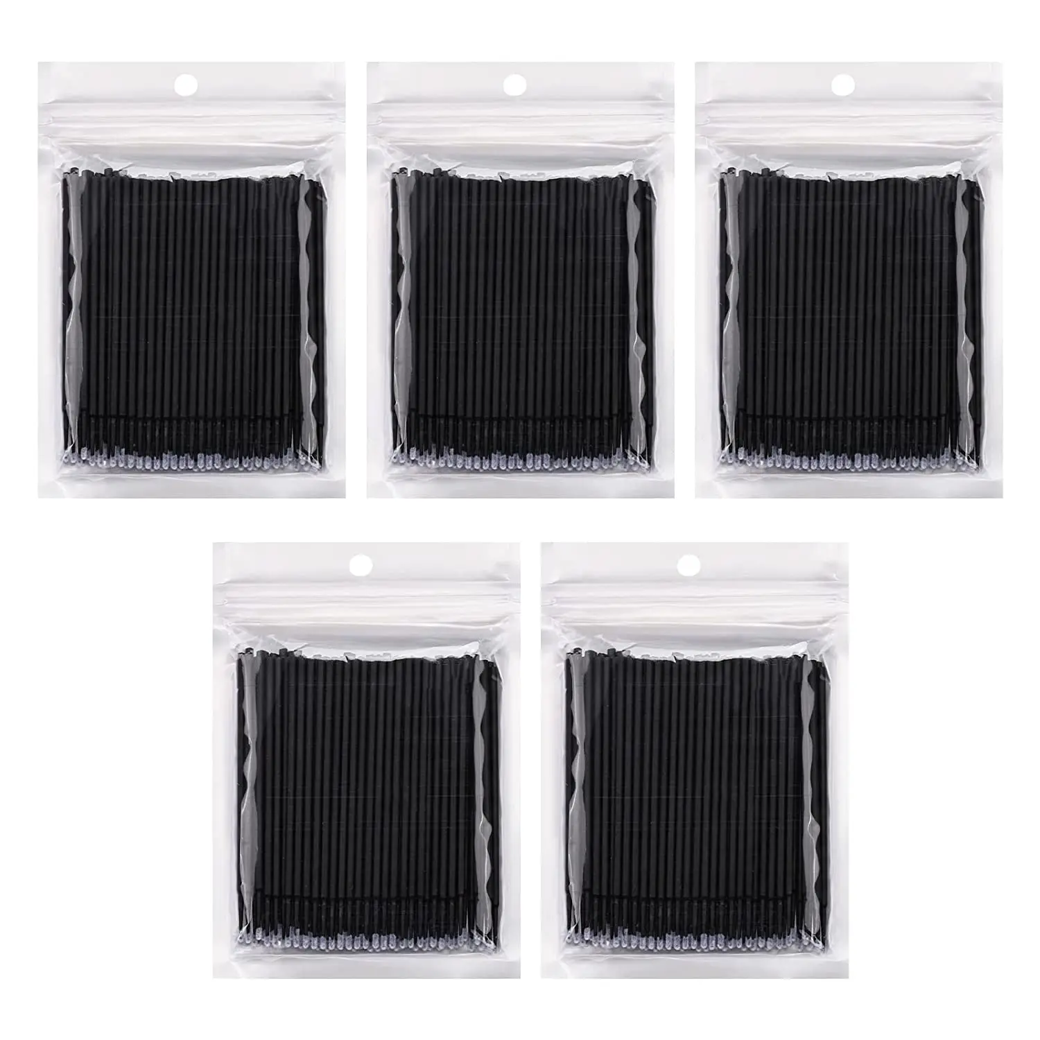 500pcs/lot Long/Short Tip Eyelash Extension Cleaning Swabs Lash Lift Glue Remover Applicators Makeup Micro Brushes Tool