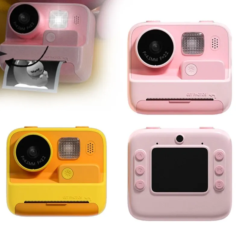 

Kids Digital Instant Print Camera Toys 48MP Front Rear Dual Lens 1080P Video Recording Instantly Camera Electronic Toys Gifts