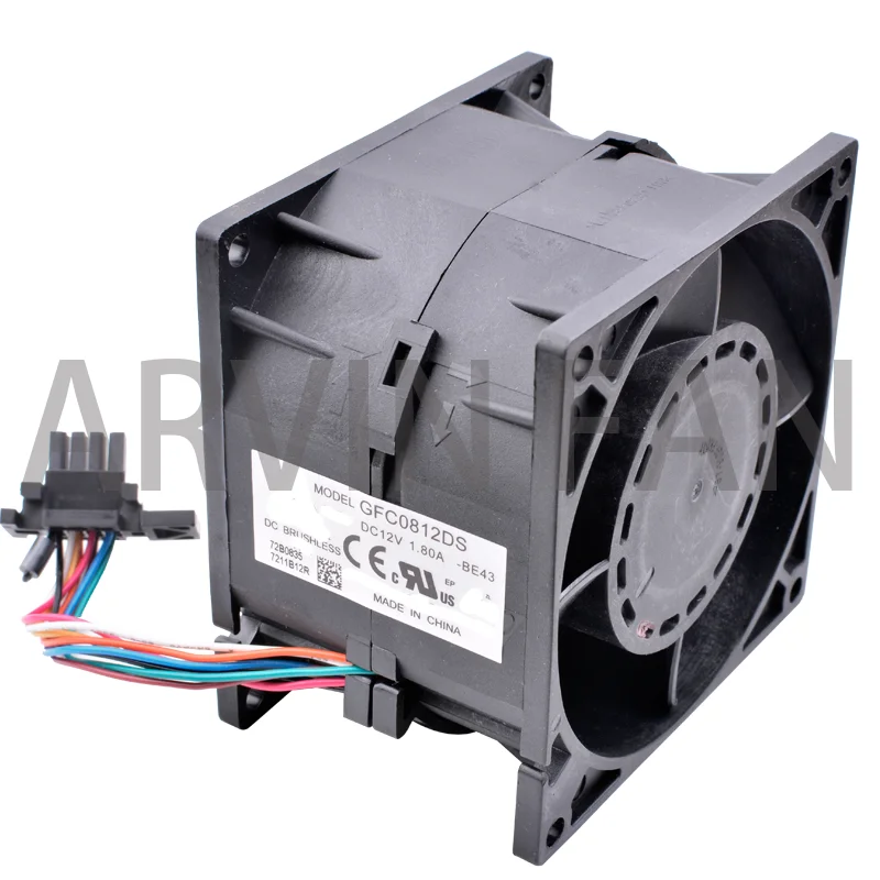 

Brand New Original GFC0812DS 8055 8cm 80mm Fan 80x80x55mm DC12V 1.80A x3650m4 CPU Cooling Fan