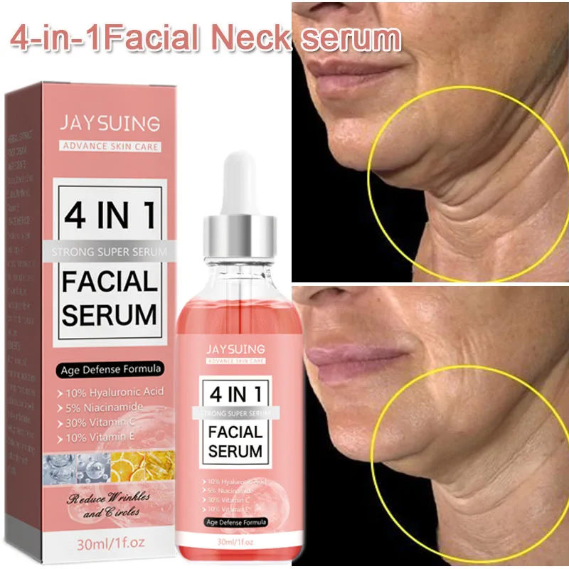 

4-in-1 Face Serum Remove Wrinkle Firming Lifting Fade Laugh Line Neck Lines Crow´s Feet Facial Wrinkles Skin Care Original 30ml