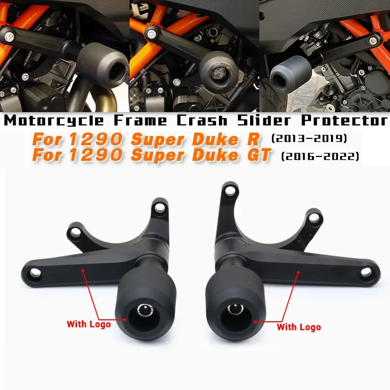 For KTM 1290 Super Duke R / GT 2013-2022 Motorcycle Frame Crash Slider Protector Pads Anti-falling Crash Protection Slip on 1290