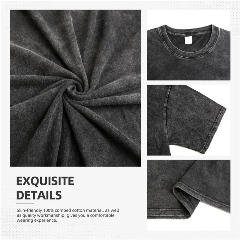 خمر غسلها الهيب هوب قميص مهرج Setwear TPosse مجنون شريط نمط تنفس تي شيرت رجالي لجميع المواسم المصنوعة في الصين