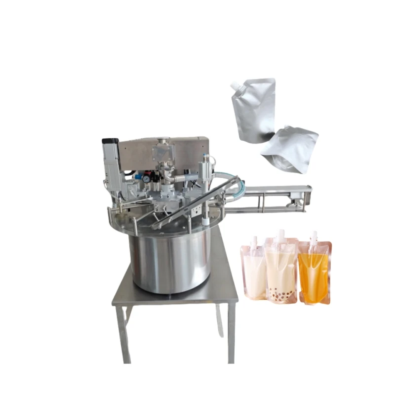 Automatic Honey Filling Machine Drinks Cooking  Butter Sauce Spout Pouch Filling Machine and Capping Machine