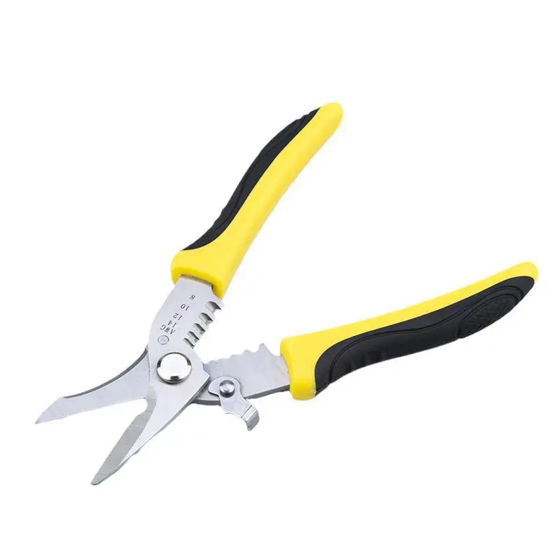 1PCS Wire Cutter Crimper Pliers Stripper Hand Tool Electrician Scissors Stripping Pliers Cutter Multifunctional labor-saving