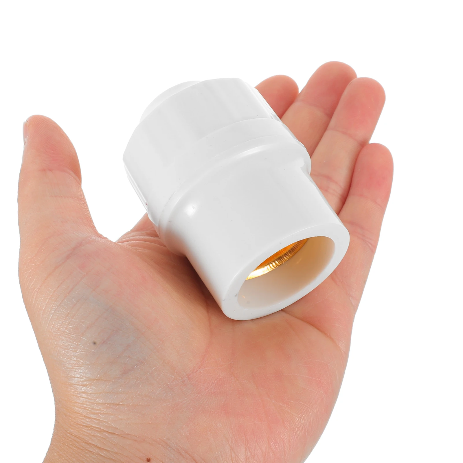 

10 -saving Lamp Head Screw Holder Adaptor Plug Ceiling Light Socket Plastic E27 Bulb