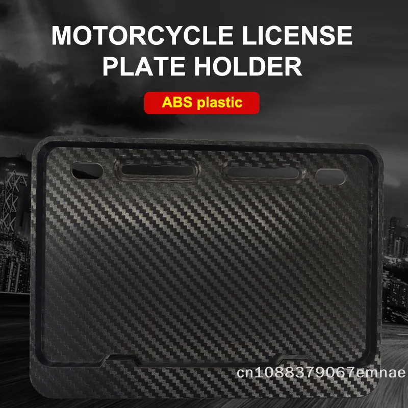 Picture 3: [ZYAS]License Plate Frames License Plate Holders Universal Motorcycle Rustproof For Front Rear