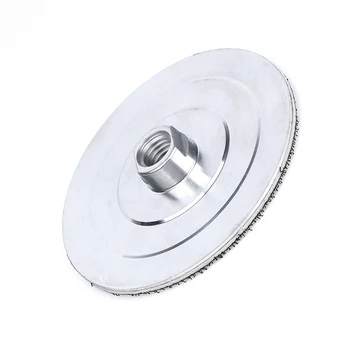 1ชิ้น4นิ้วอะลูมินัมอัลลอยแผ่นรองหลังสำหรับขัดเพชรแผ่นอลูมิเนียมตัวยึดฐานรองหลัง M14 ecoflow FESTOOL เครื่องมือเข้าถึง