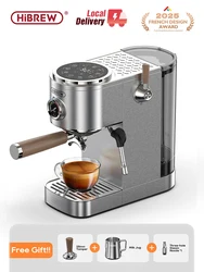 HiBREW Semi-automatic Espresso Coffee Machine One-Touch Americano Temperature Adjustable 20Bar Cold Coffee Maker Cappuccino H13