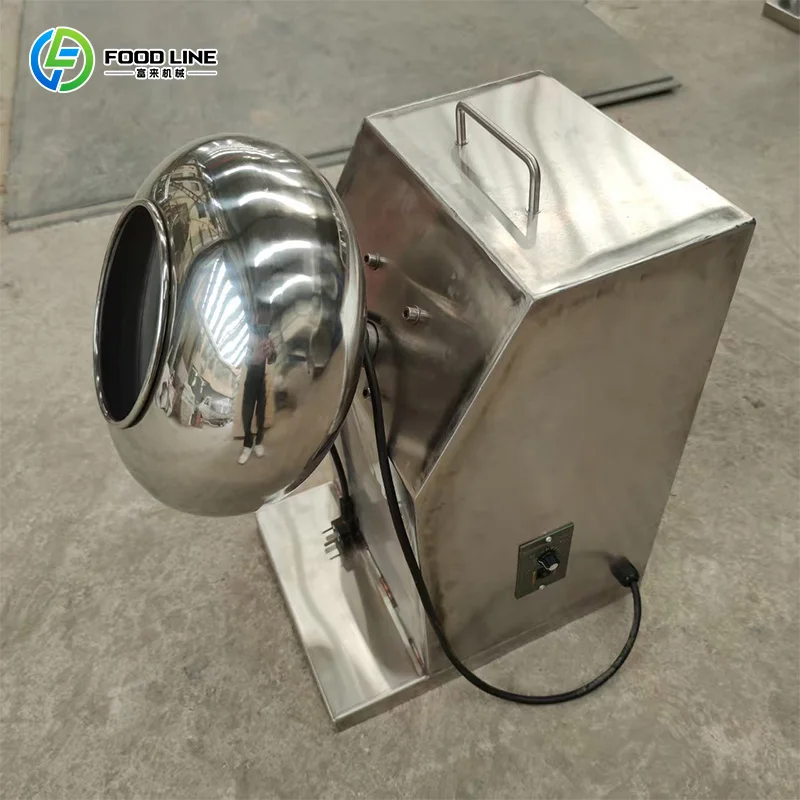 

Food-grade Stainless Steel Sugar Coating Machine, Commercial Large-capacity Snack Wrapping Equipment