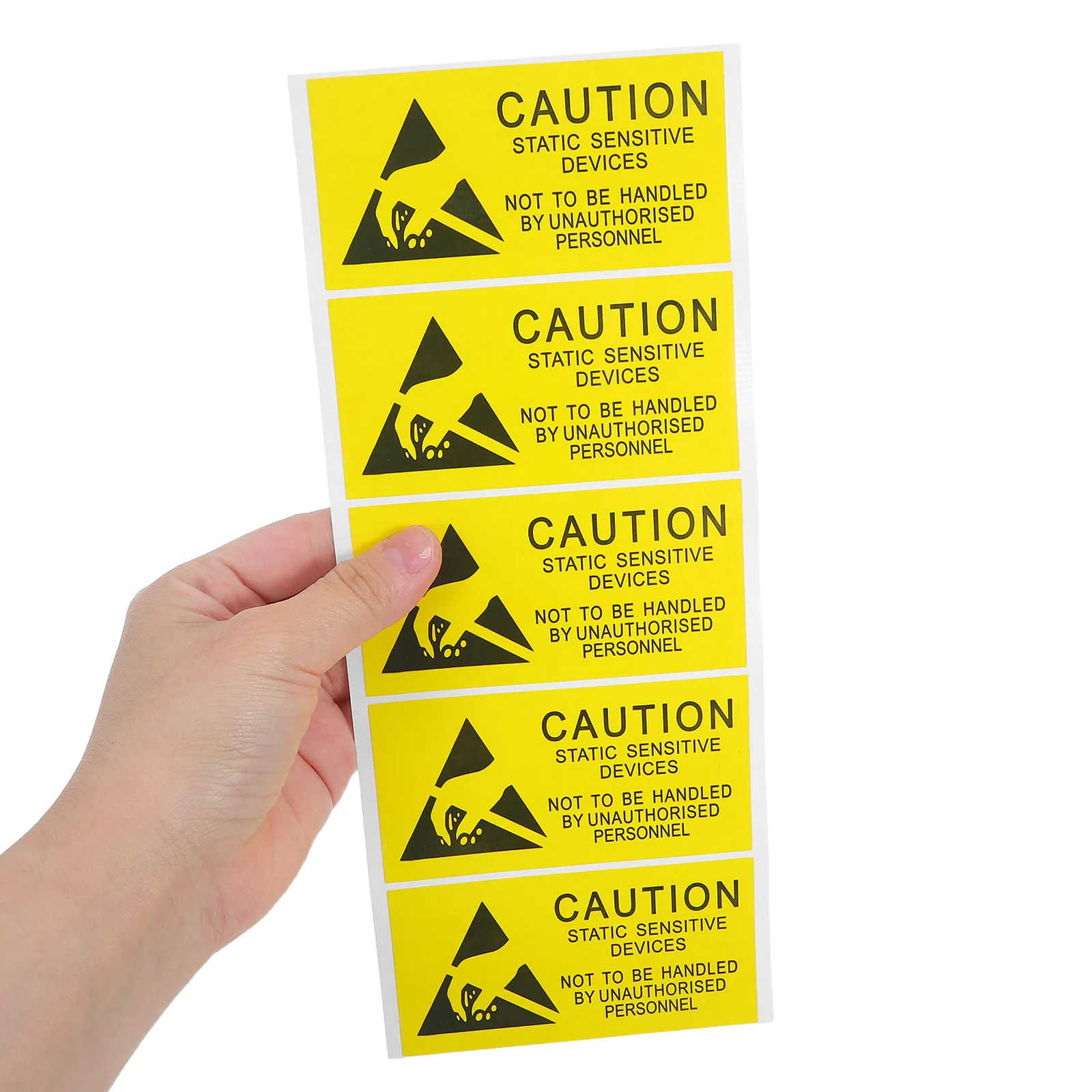 

50Pcs Static Protection Sticker Label Self-Adhesive Esd Warning Sticker for Hard Drives Electrostatic Sensitive Devices