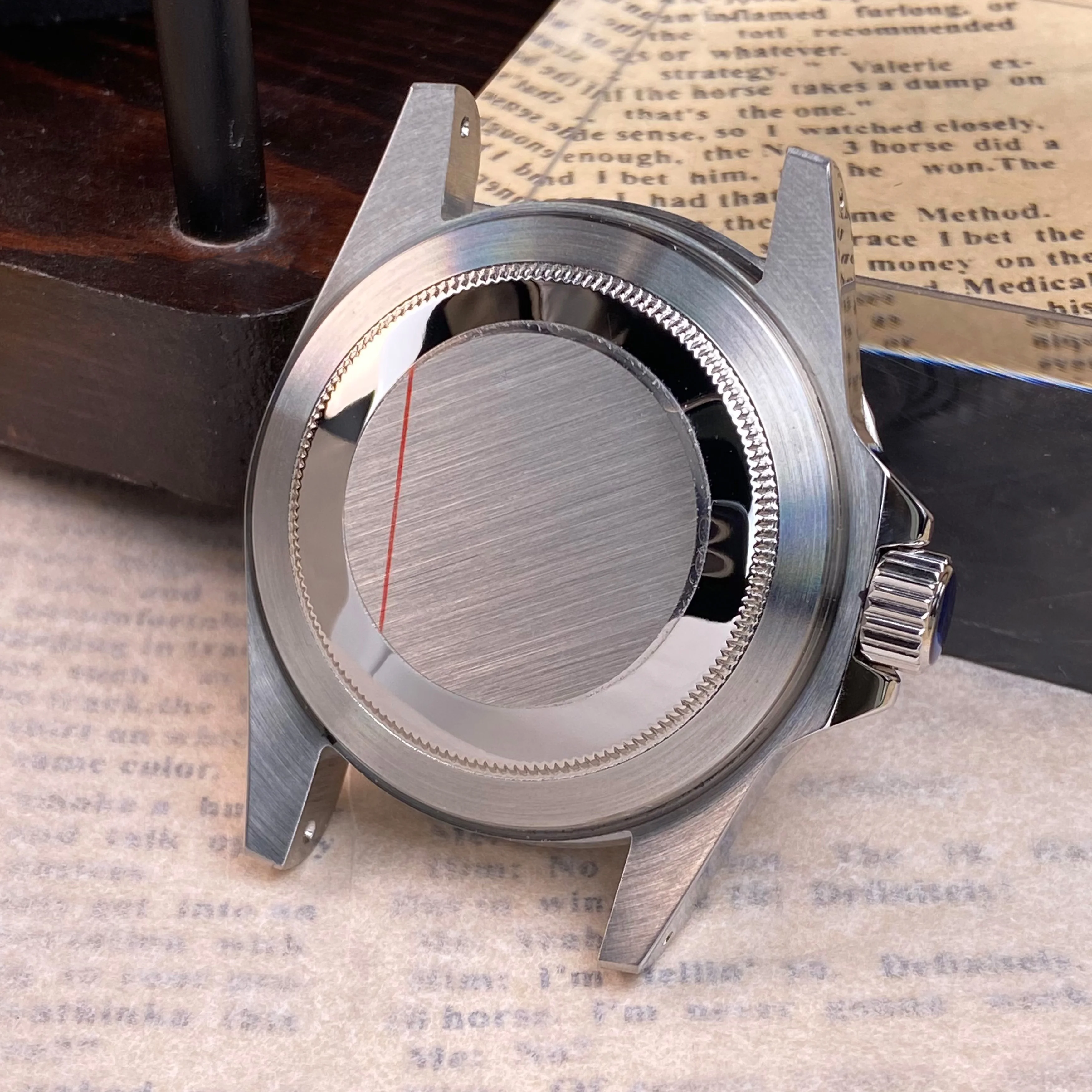 NH35 серебристый ретро акриловый объектив увеличительный корпус из нержавеющей стали подходит для nh34 nh35 nh36 аксессуары для механизмов корпус часов