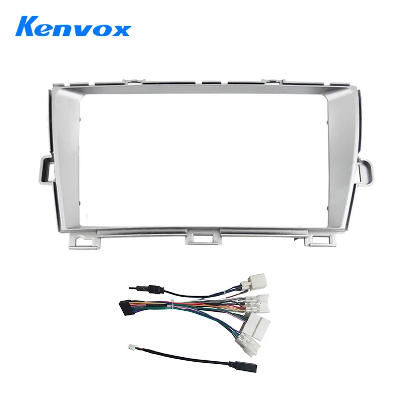 2din Car Radio frame For Toyota prius 2009-2013 9inch Android Stereo audio screen multimedia video navigation wire cables Harnes