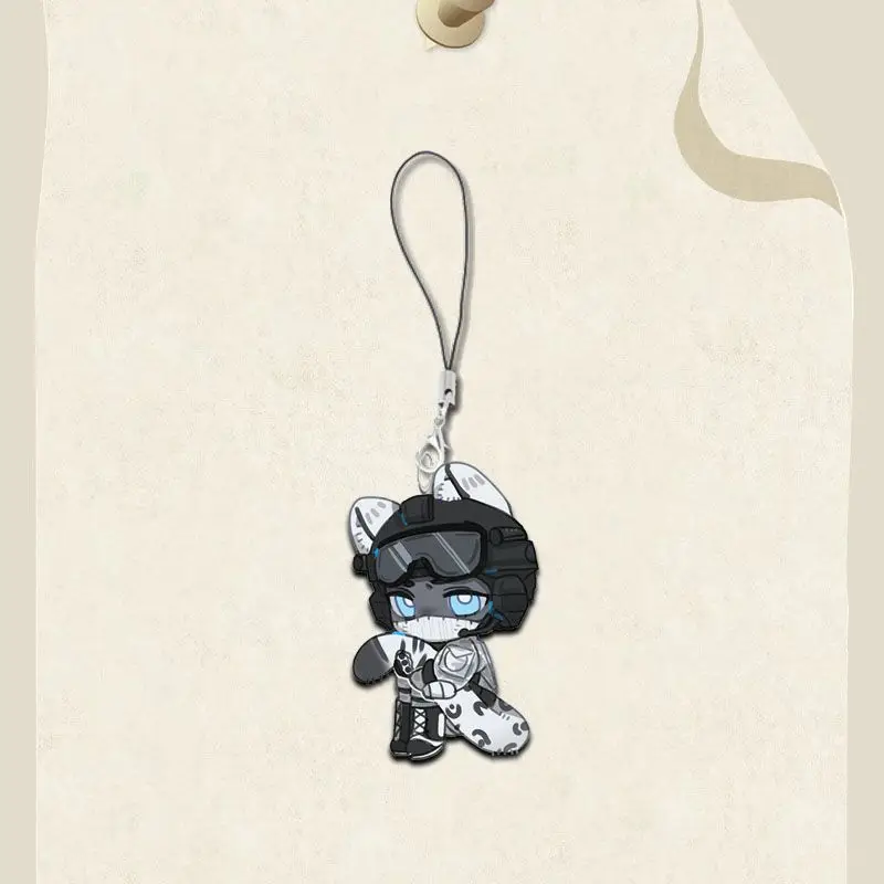 2 قطعة أنيمي نداء الواجب صوفيا صوفي الهاتف المحمول سحر الكرتون الاكريليك قلادة صغيرة سلسلة هواتف حلقة رئيسية المفاتيح الهدايا