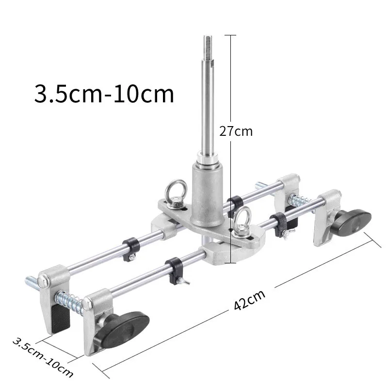 Imagem -02 - Madeira Maciça Door Lock Hole Dispositivo Instalação Rápida Lock Tool Carpintaria Slotting Machine Abertura Interior Novo