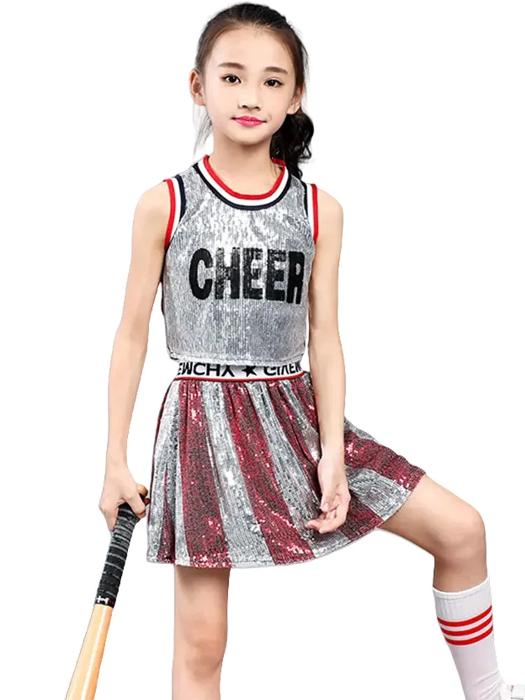 الأطفال أزياء رقص الجاز الاطفال الهيب هوب ملابس الفتيات الترتر عروض الرقص الحديث مرحلة ملابس الرقص للأطفال