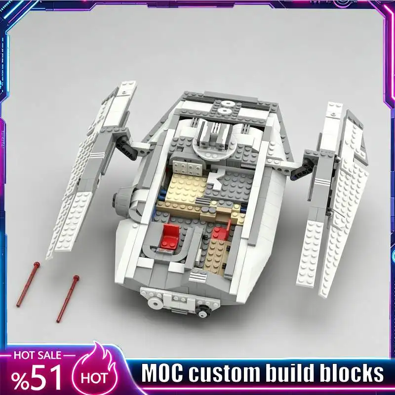 NEW 597Parts Fondor Haulcraft MOC Space Battle Starship Model Custom Puzzle Sci-Fi Vehicle DIY Assembly Toy Building Blocks Gift