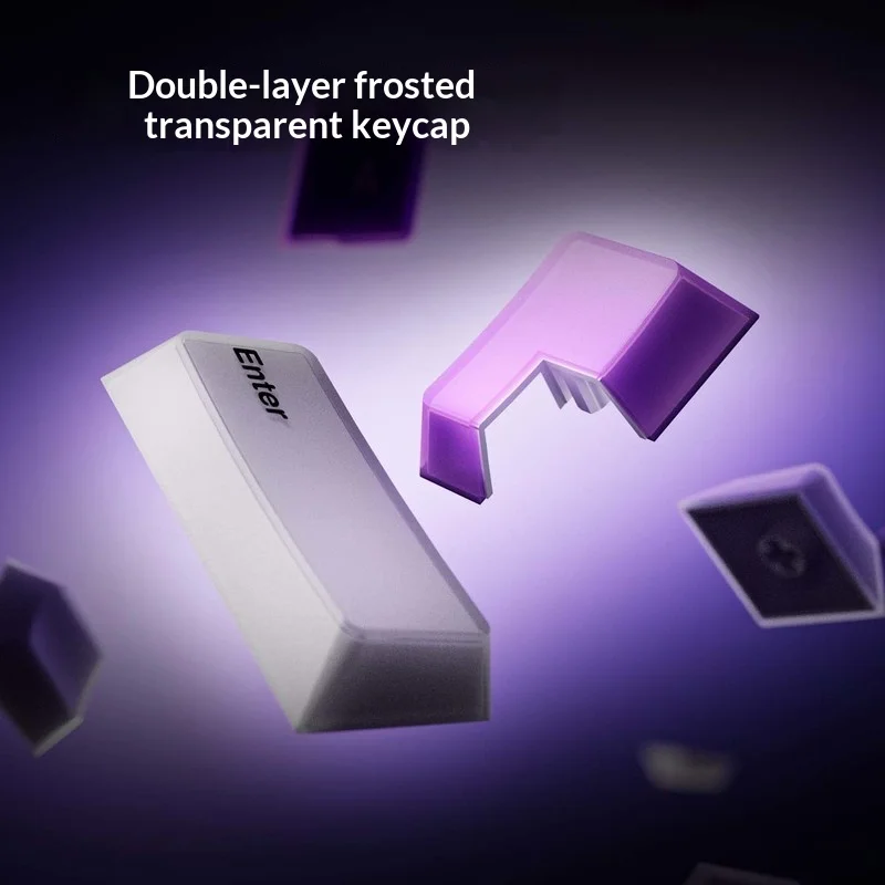 AKKO Ray68 Three Mode Magnetic Switch Mechanical Keyboard Gaming Office 8KSZ RT0.01MM Hot Swap Dual RGB Light 8000Mah Gift PC