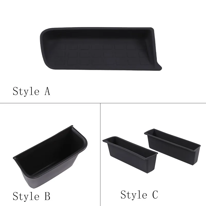 For Honda N-BOX JF5 JF6 2023-2024 TPE Black Car Central Control Storage Box Door Handle Storage Box Car Accessories