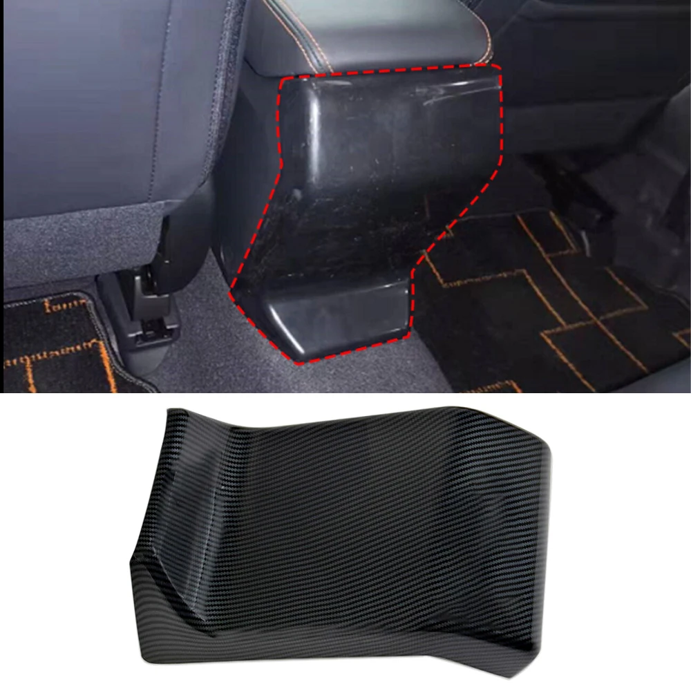 

Carbon Fiber Armrest Box Rear Protection Cover Trim for Subaru XV 2018-2022 Car Rear Seat Kick Cover Protection Trim