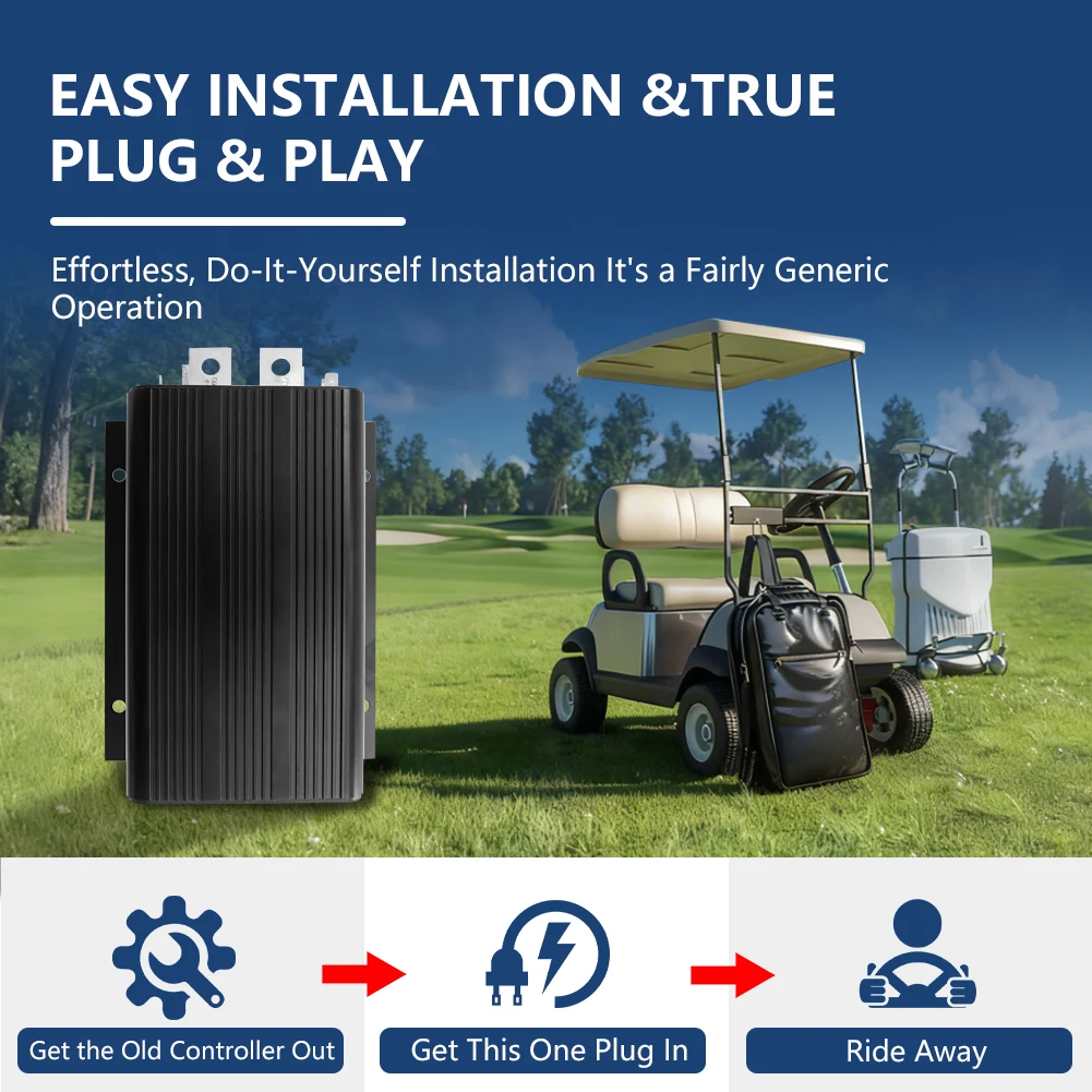 

36V 400A ITS Controller 73060G01 for Curtis EZGO TXT Shuttle 950, XI-875/881 (1995-2004) Golf Cart, Replace 1205-117