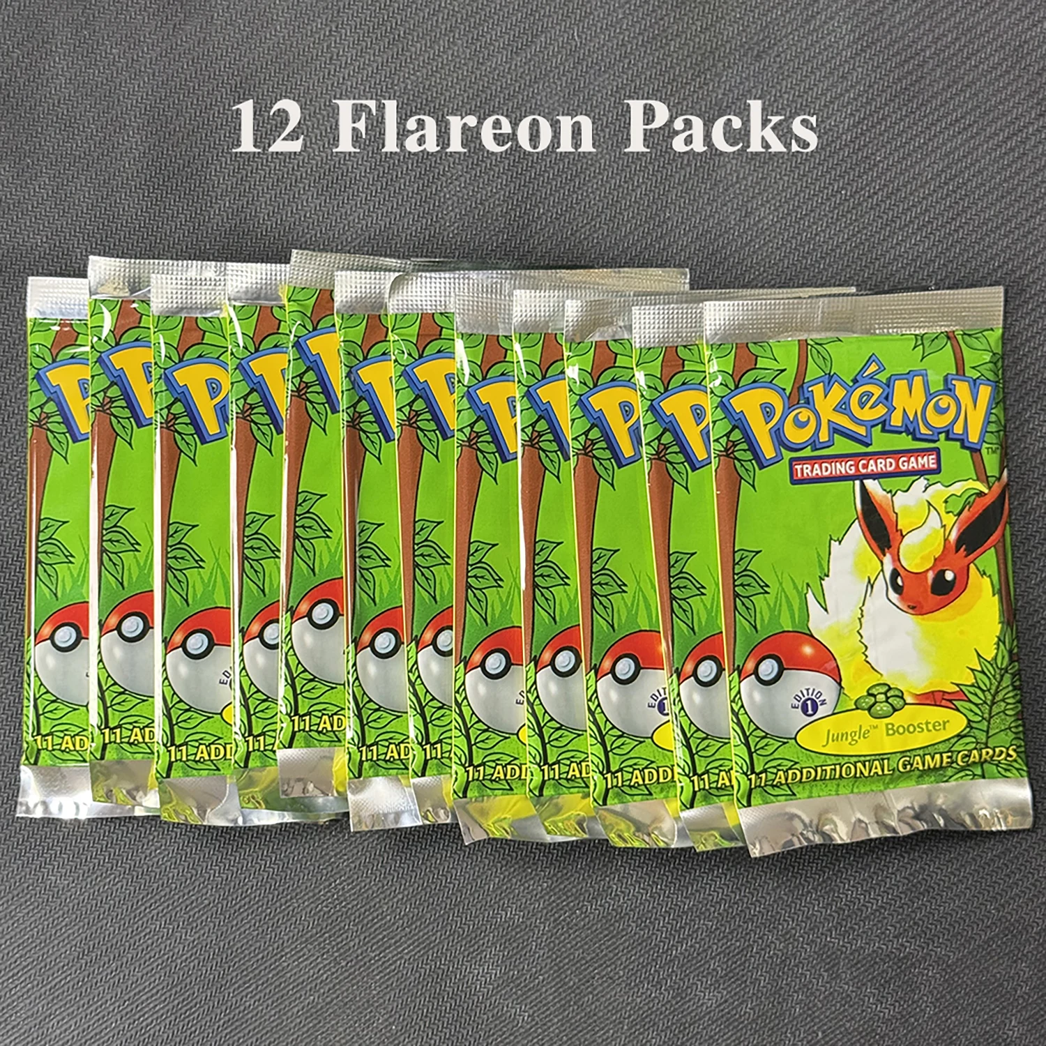 11 kaarten/pakket PTCG Booster Packs Proxy Card Jungle/Fossil/Base Set Charizard Blastoise Venusaur PKM bordspel verzamelkaarten