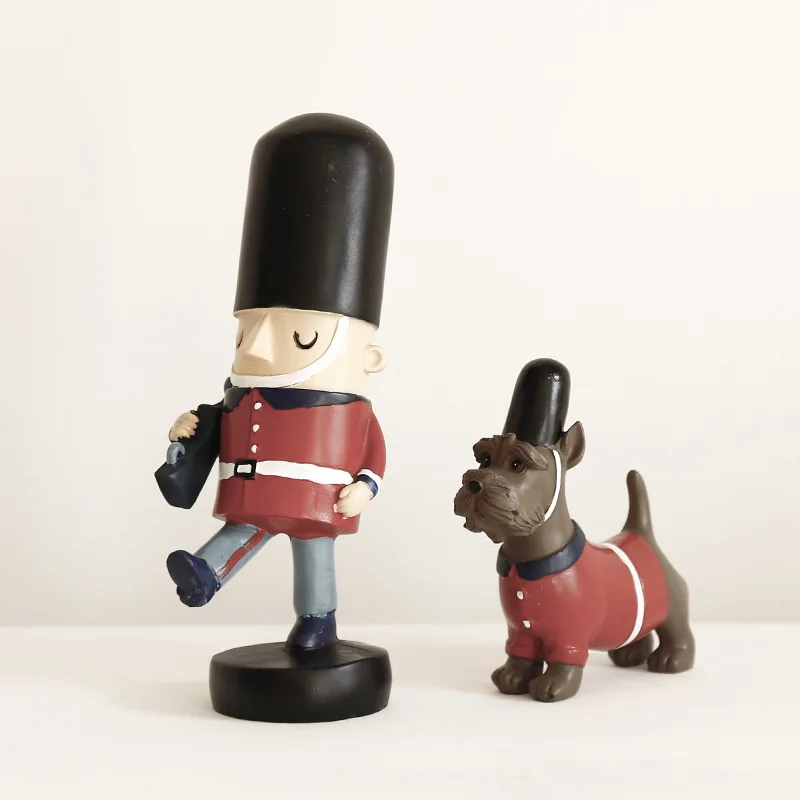 Patrol guards and dogs Nutcracker Christmas Decor Wooden Christmas Decorations Festive Collectible For Office Decoration Ht239