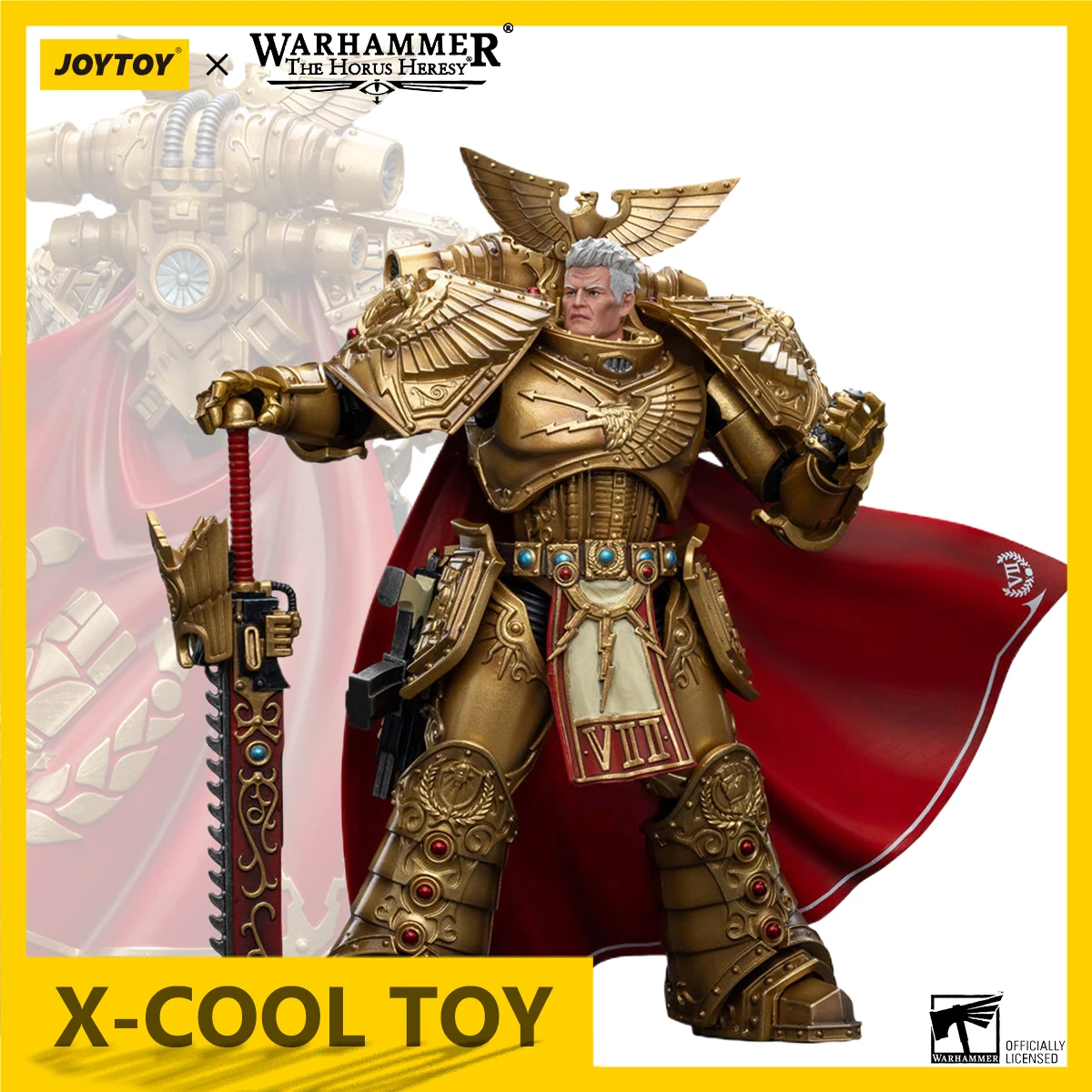 JOYTOY Warhammer 40K Action Figure Imperial Fists Rogal Dorn Anime Beeldje Primarch van de Vllth Legioen Collector Model Speelgoed