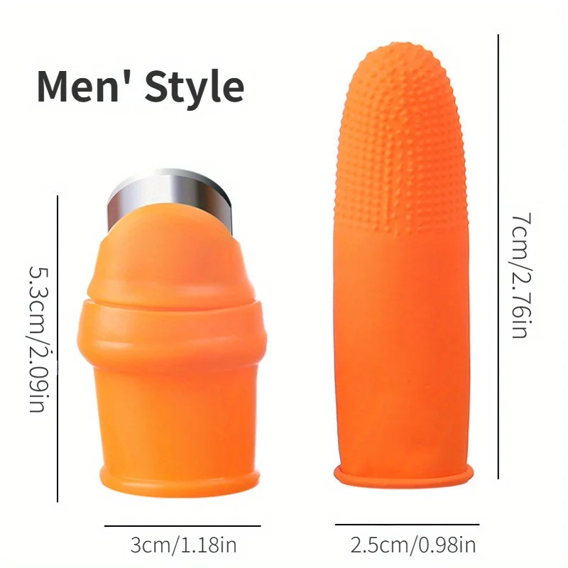 6pcs Garden Silicone Thumb Knife With Anti-Cut Finger Cot Kit, Gardening Pruning Tools For Harvesting Fruits And Vegetables