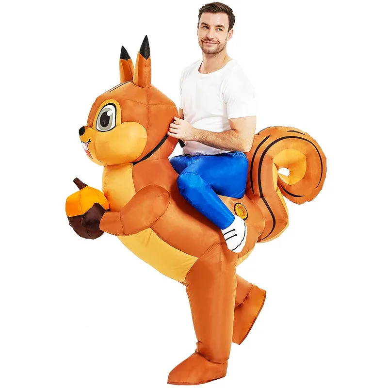 

Adult Squirre Inflatable Costume Funny Inflatable Suit for Halloween Carnival Animal Cosplay Party Mascot Costumes for Men Women