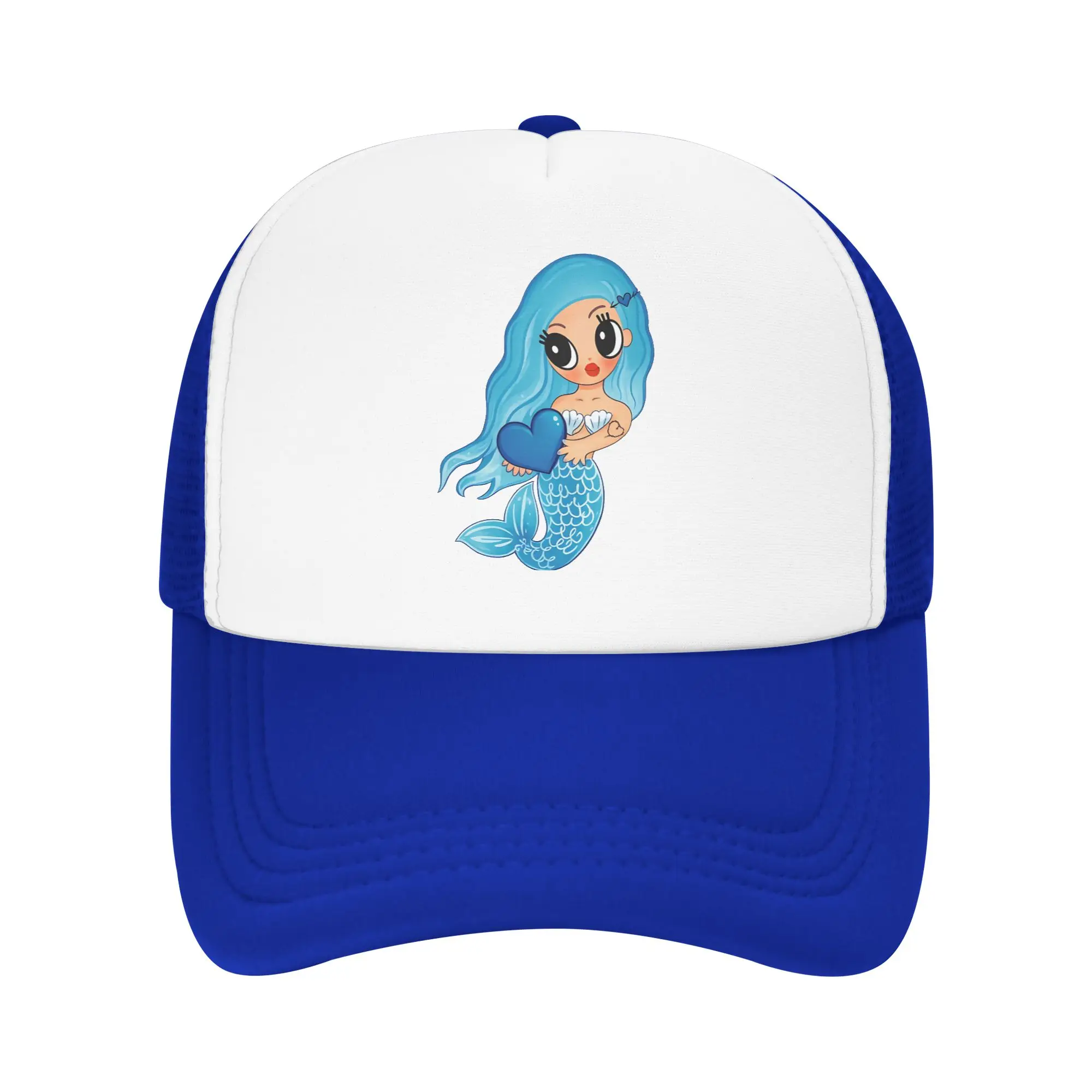 Unisex Karol G Blue Mermaid Trucker Caps Mesh Baseball Cap Snapback Caps  Hat Trucker Worker Cap Adjustable Dad Hat Summer