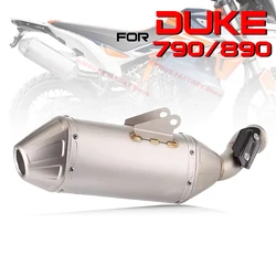 Slip-on for KTM DUKE 790 890 2018-2023 Motorcycle Exhaust Muffler DB Killer Link Pipe Escape Moto for DUKE790 DUKE890 2020-2023
