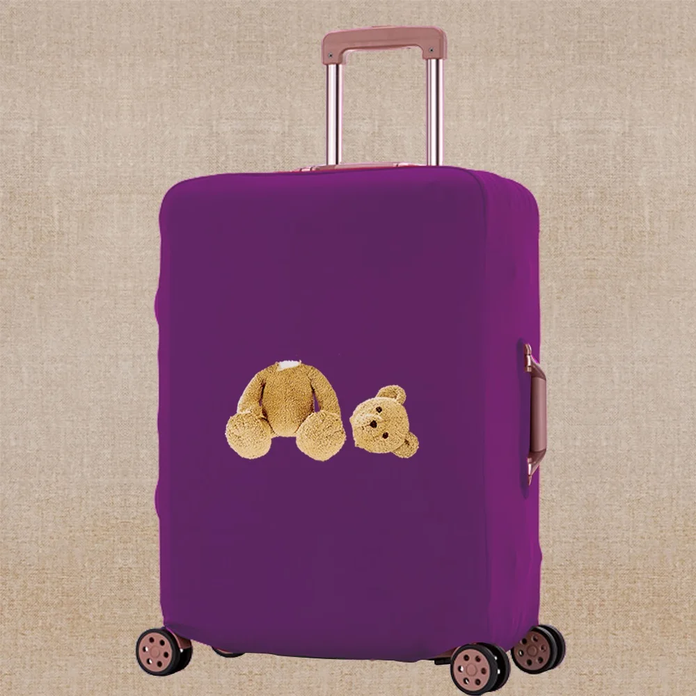 Luggage Protective Cover Suit for 18-28 Inch Bag Cute Bear Print Suitcase Dust Covers Trolley Cover Fashion Travel Accessories