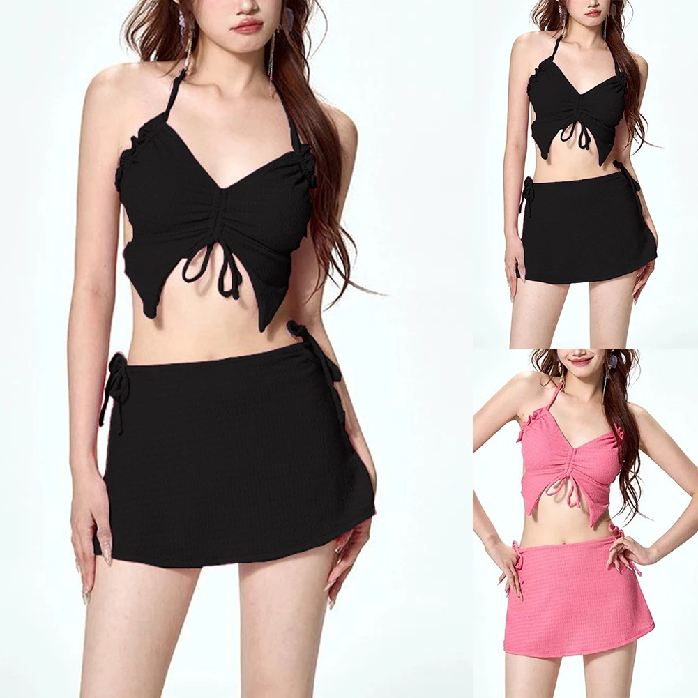 Split Swimsuit Sexy Bikini Flattering Fit Good Quality Slim Three Piece Suit Womens Pattern Briefs High Quality