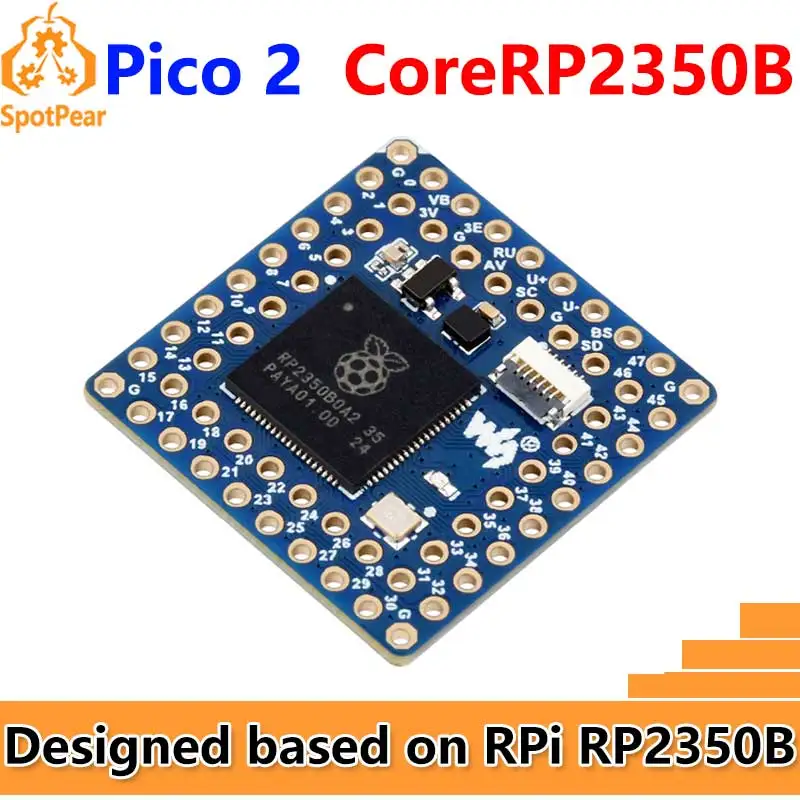 

Raspberry Pi Pico 2 RP2350 Core2350B Core Board PSRAM Waveshare Core2350B