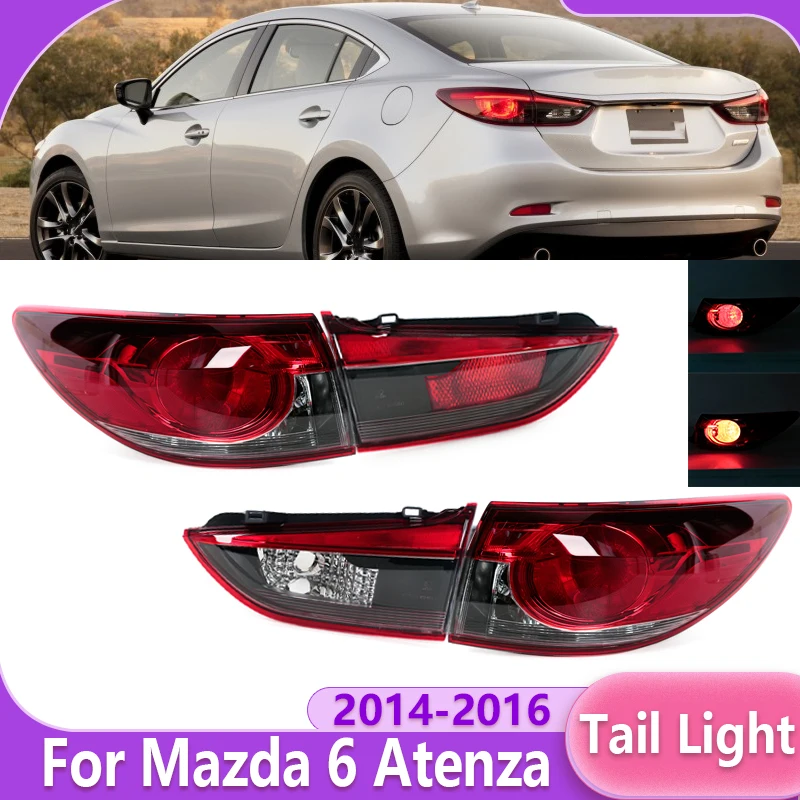 

Car Tail Light Assembly Rear Turn SIgnal Light Brake Lamp Fog Light Reversing Light Taillamp For Mazda 6 Atenza 2014 2015 2016