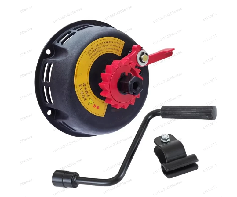 Hand-Crank Starter Kit for 168 170F Engine, No-Pull Start Assembly for Micro Tiller and Water Pump